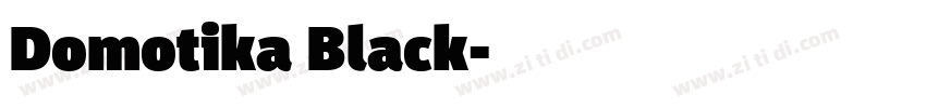 Domotika Black字体转换
